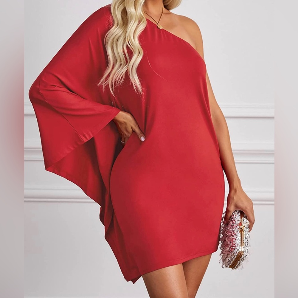 Sexy red, off the shoulder dress! Never worn.